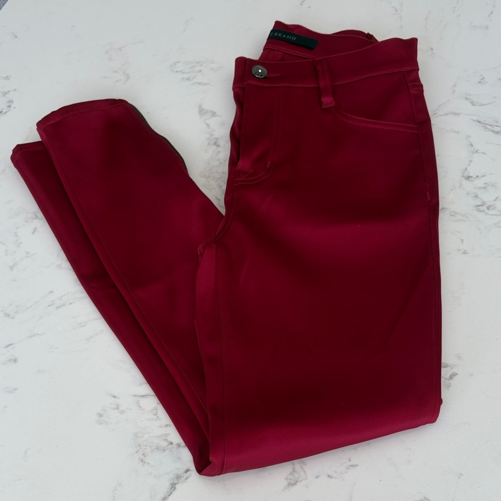 J Brand Deep Wine Skinny Jeans